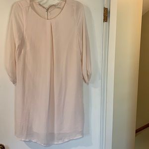 Cream long sleeve dress